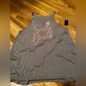 Salty beach tank top